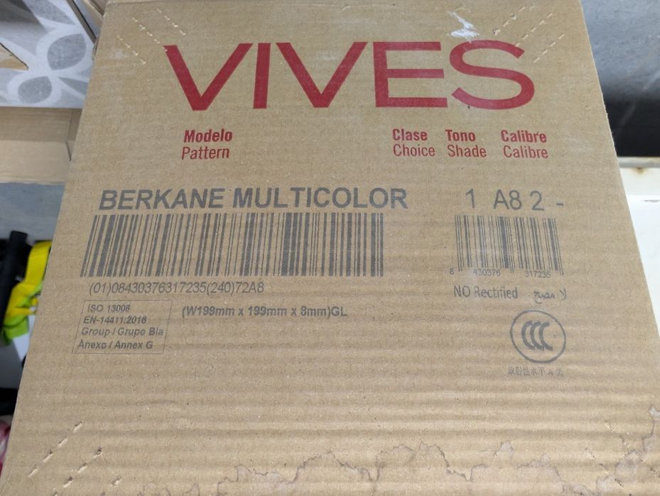 Gres Vives Berkane Multicolor 20x20 płytki 4,5m2