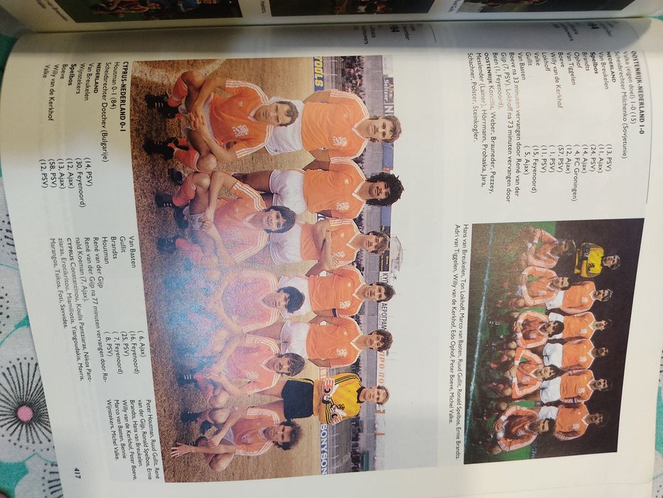 Livro História da seleção de Países Baixos 1905 a 1989