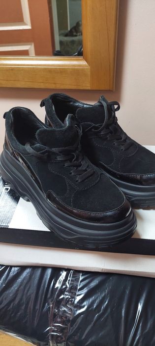 Кроссовки, туфли кожа 37размер