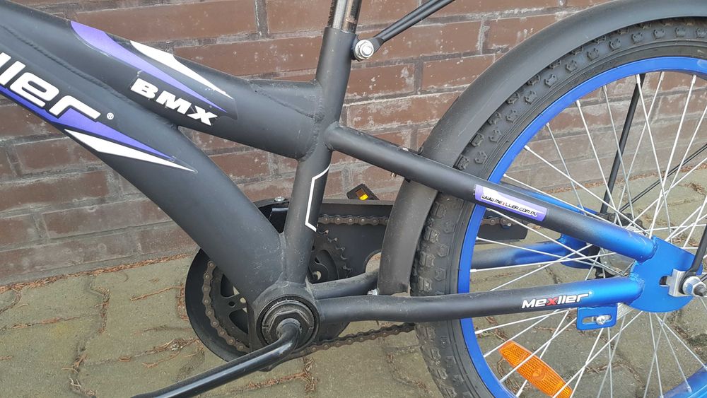 rower niebieski Mexxler BMX