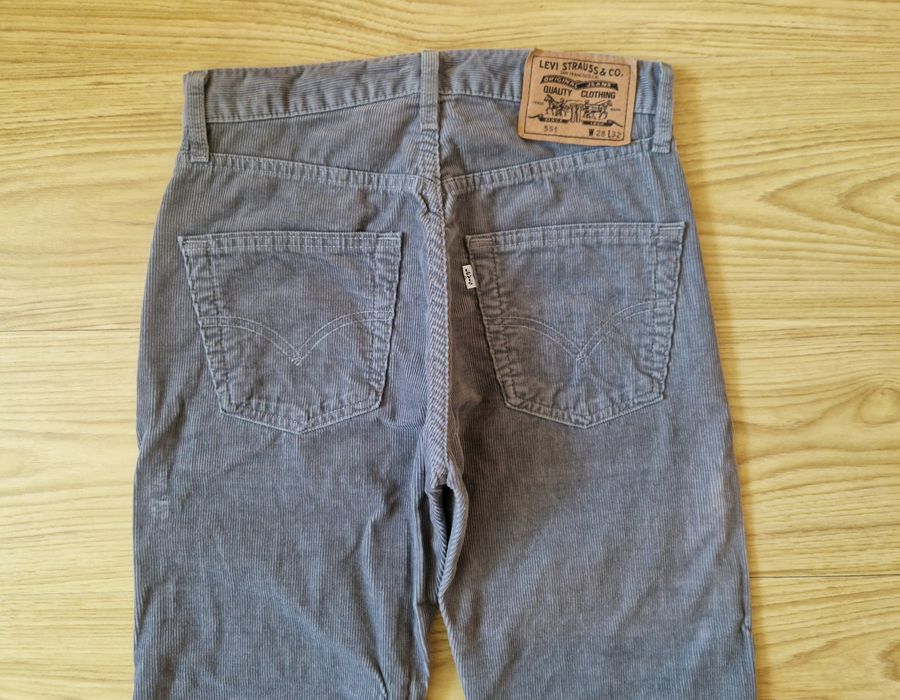 Штани вельветові чоловічі Levi's 551 W28 L32 (Levis/Левайс) Original