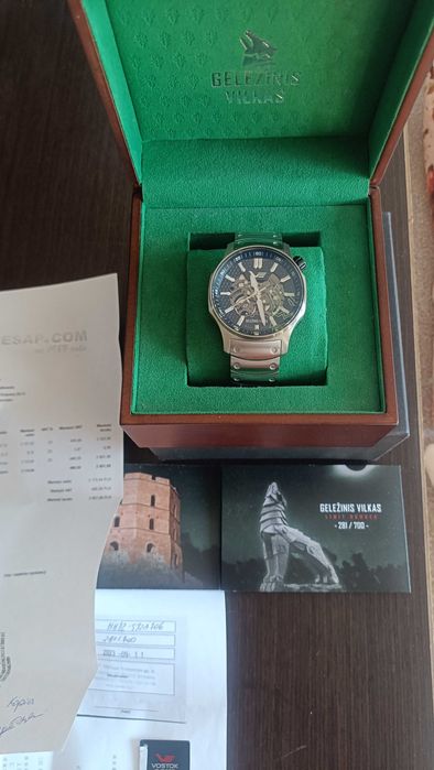 Zegarek Vostok Europe GELEŽINIS VILKAS "IRON WOLF" Limited Edition