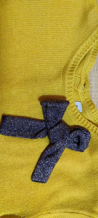 Jak nowy 128 Jean Bourget elegancki sweter sweterek dla dziewczynki