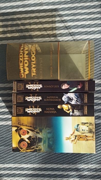 VHS Gwiezdne Wojny Star Wars trylogia.