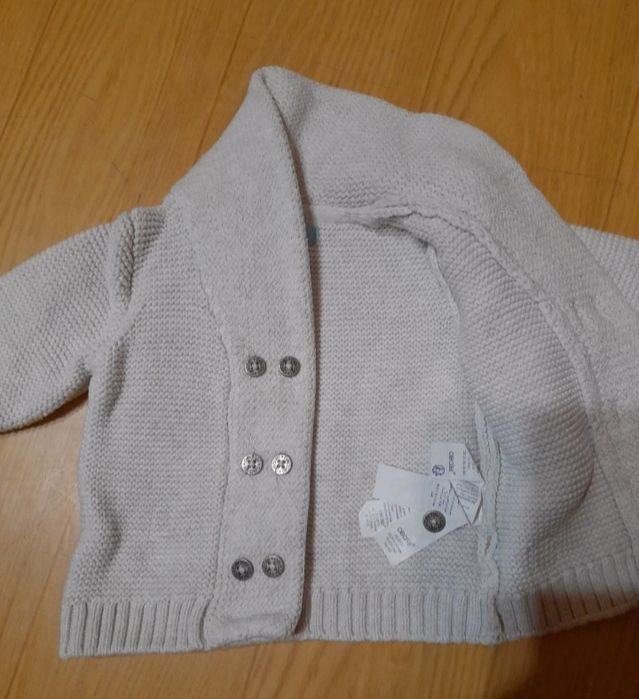 Ciepły gruby nowy sweter obaibi dla niemowlaka r. 59