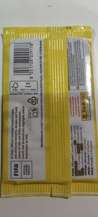 FIFA 365 seria 2026 saszetki komplet 10 saszetek nowe nie otwierane