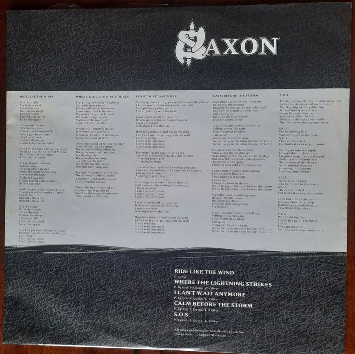 Vinil / Lp - Saxon - Álbum Destiny de 1988