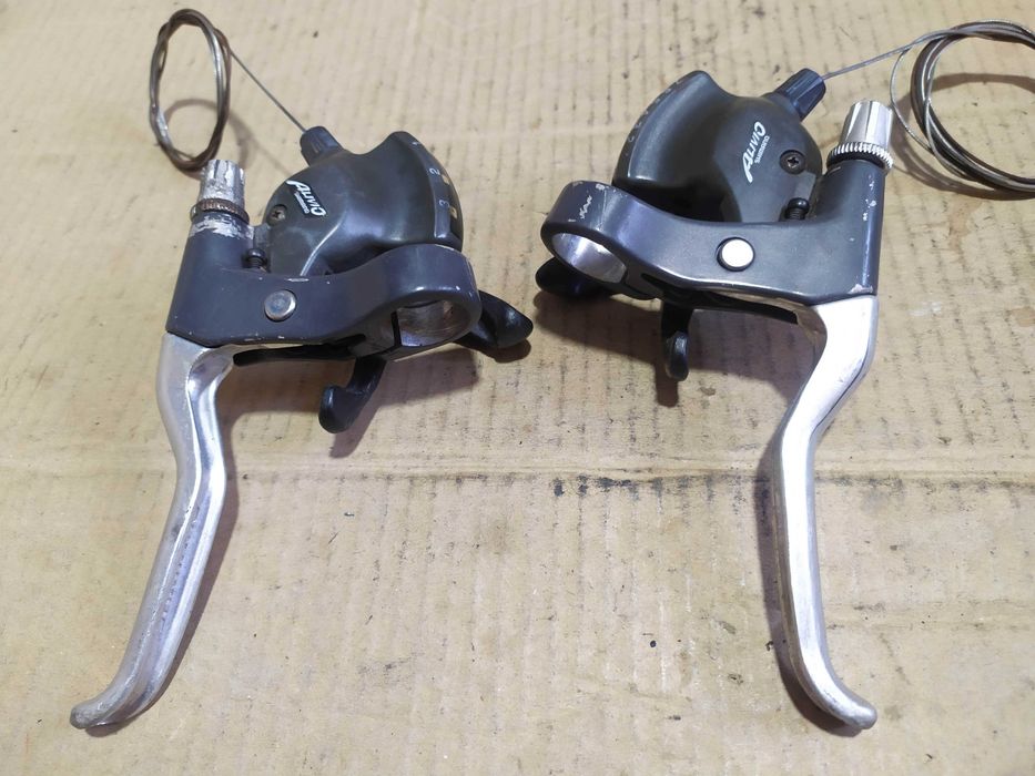 Моноблоки, манетки Shimano Alivio- ST-MC12, 3х7скоростей