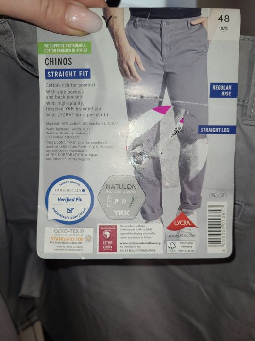Spodnie męskie 48