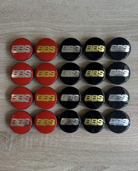 Conjunto 4 Centros BBS 56mm 60mm 65mm 68mm 70mm