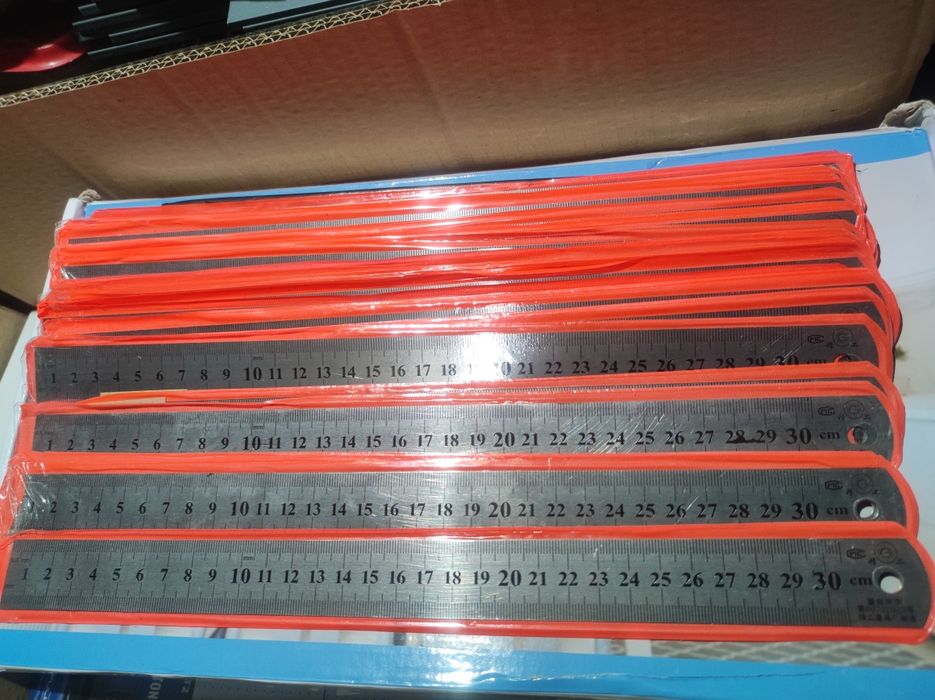 Régua 30 cm inox