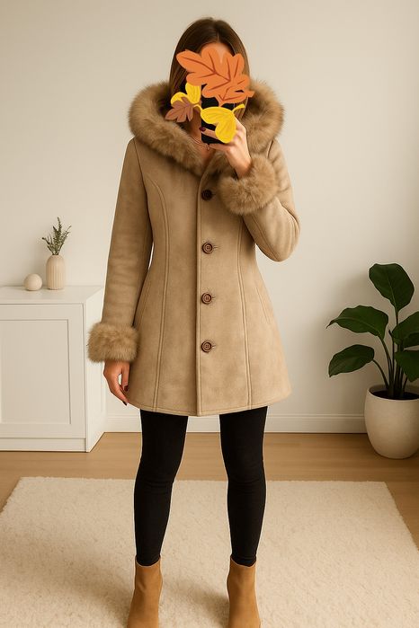 Kożuszek kożuch płaszcz zimowy vintage