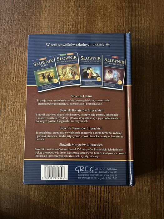 Słownik poezji wydawnictwa GREG