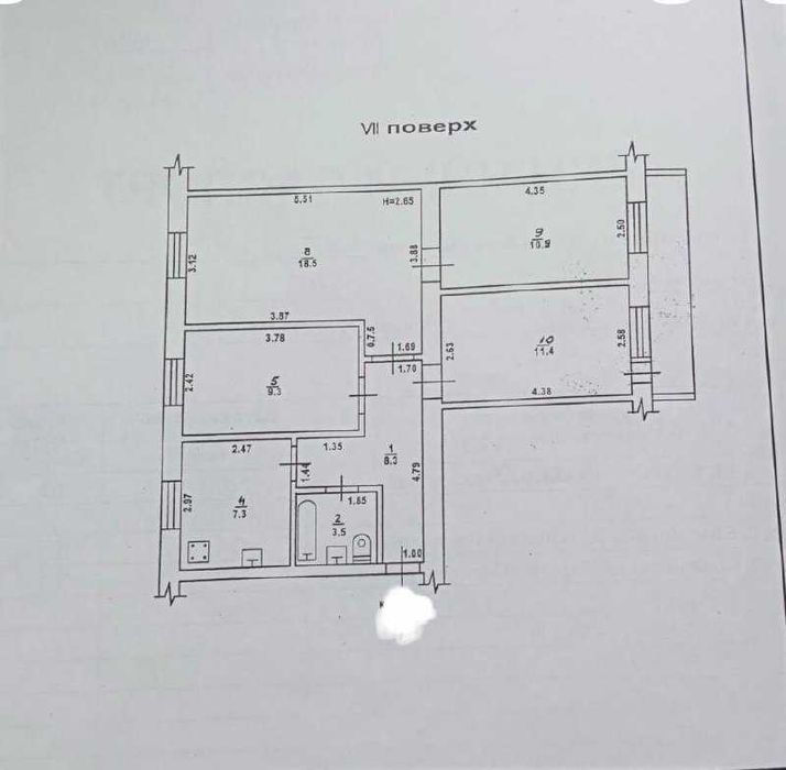 3-комнатная квартира по адресу ул. Танкистов (площадь 72 м²) - Atlanta.ua - фото 9