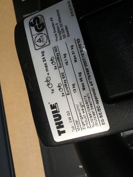 Bagażnik Thule 920 na 2 rowery