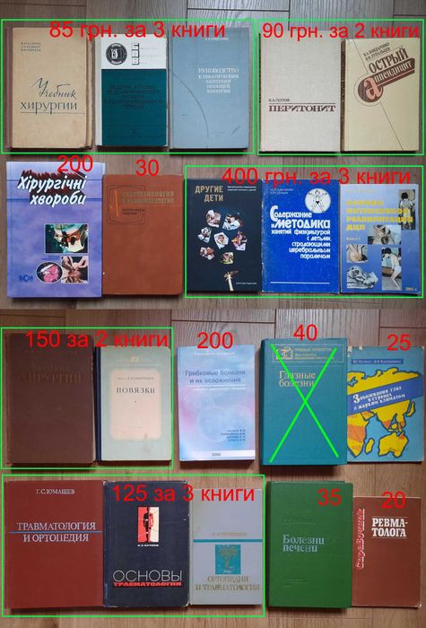 Комплект медицинской литературы
