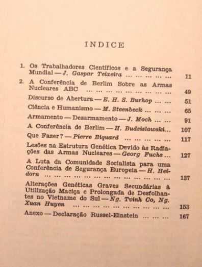 J. Gaspar Teixeira - A ciência, a paz e a segurança mundial