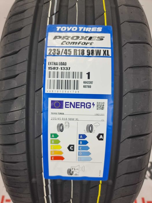 NOWE letnie OPONY 235/45R18 - TOYO PROXES COMFORT - Montaż Gratis ...