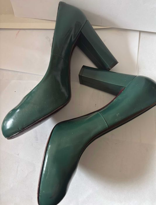 GEOX czółenka, szpilki na słupku czerwona podeszwa