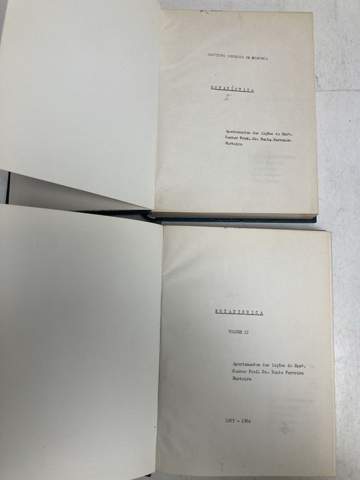 2 Livros Estatística Prof. Bento F. Murteira