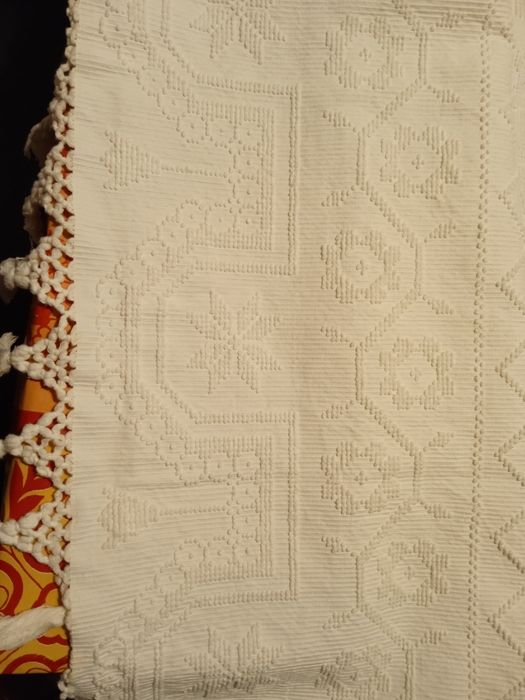 Colcha de linho com Brasão,Nova