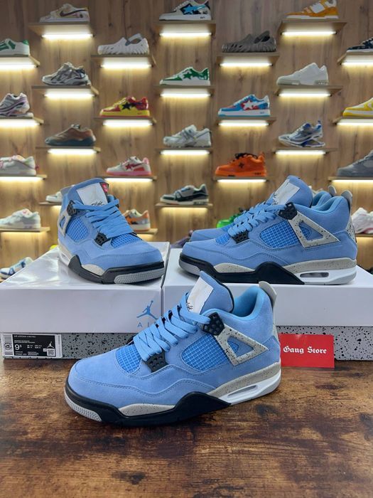 nike air jordan 4 retro university blue - купити чоловічі кросівки