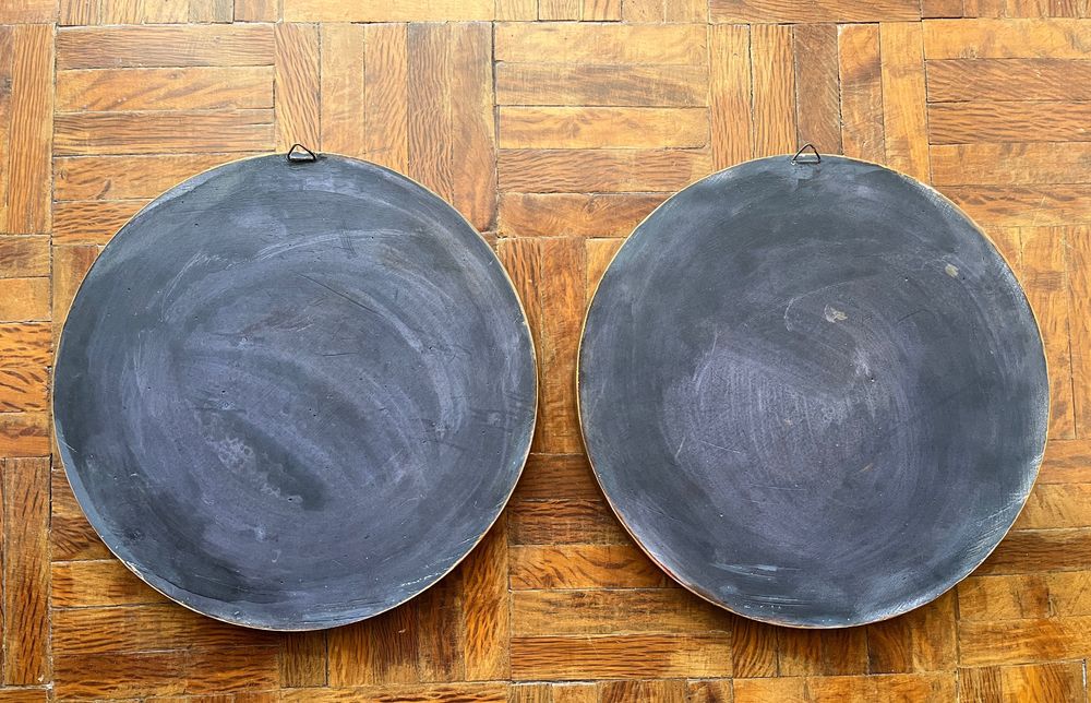 Decoração Placas redondas em gesso para parede - mitologia grega