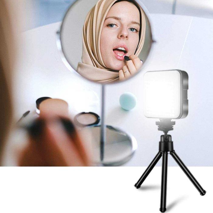NOVOS! Luz led p PC portátil iluminação de tripé portátil recarregável