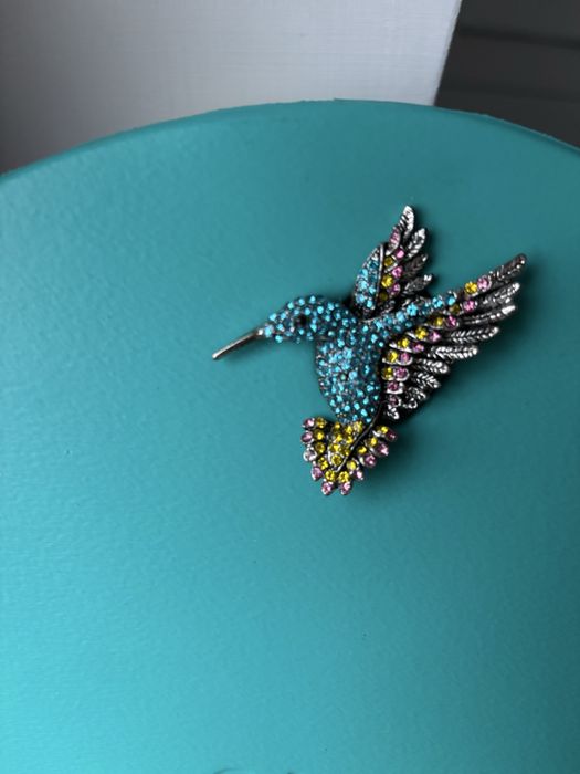 Guzik ptak koliberek do torebki obag o bag moonlight