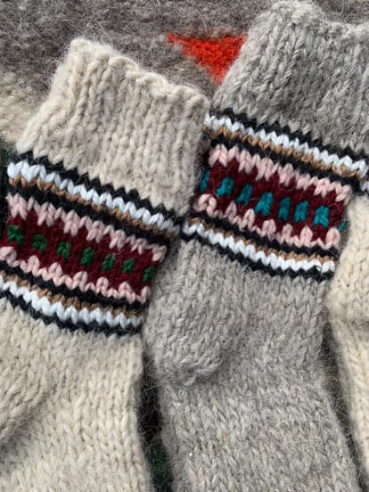 Вовняні шкарпетки, шерстяні носки (Капці)