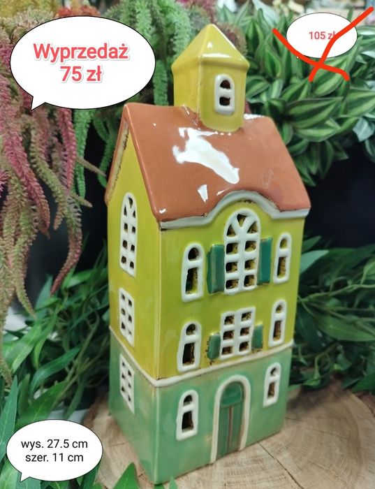 Domek na tealighty 27 cm