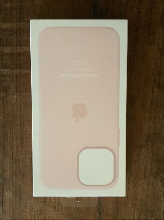 Capa em silicone com MagSafe para iPhone 13 Pro Max - Giz rosa