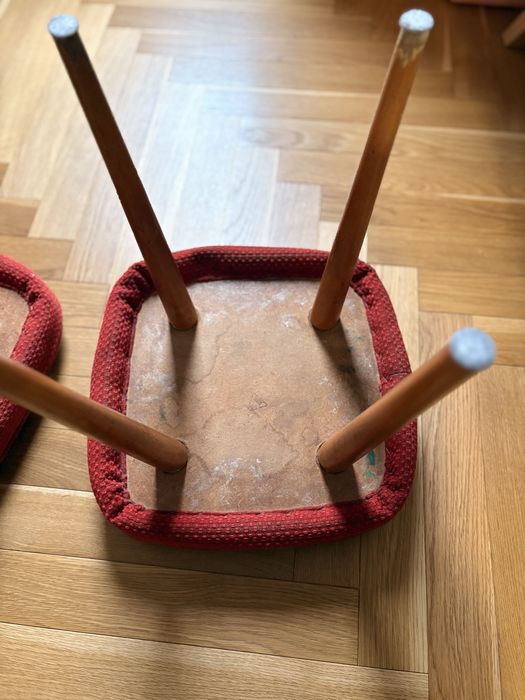 Taborety PRL patyczaki 2 sztuki