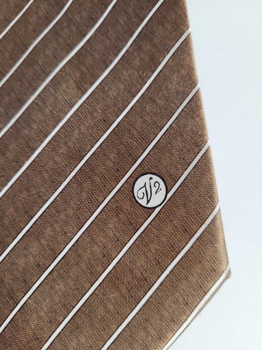 VERSACE галстук коричневий шовк, ідеальний стан