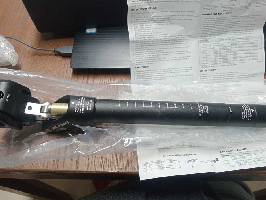 Espigão Selim Zoom 30.9mm Alumínio 6061 p/ Specialized, Giant, Trek