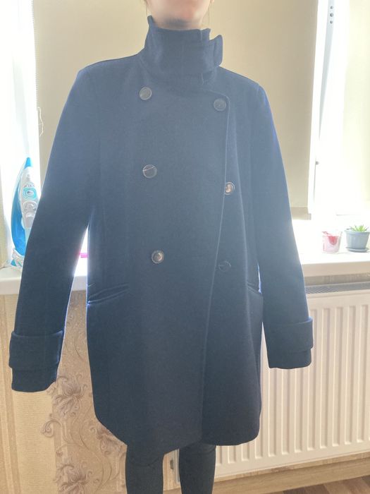 Пальто MANGO  синє