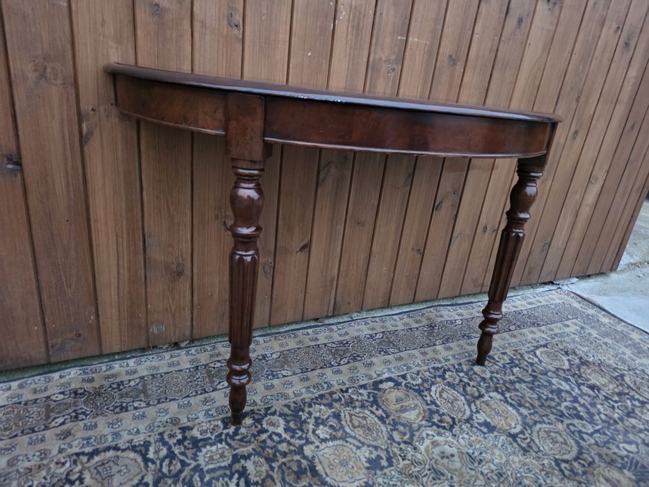 Konsola drewniana secesyjna stolik #2167 Stylowy Węgrów