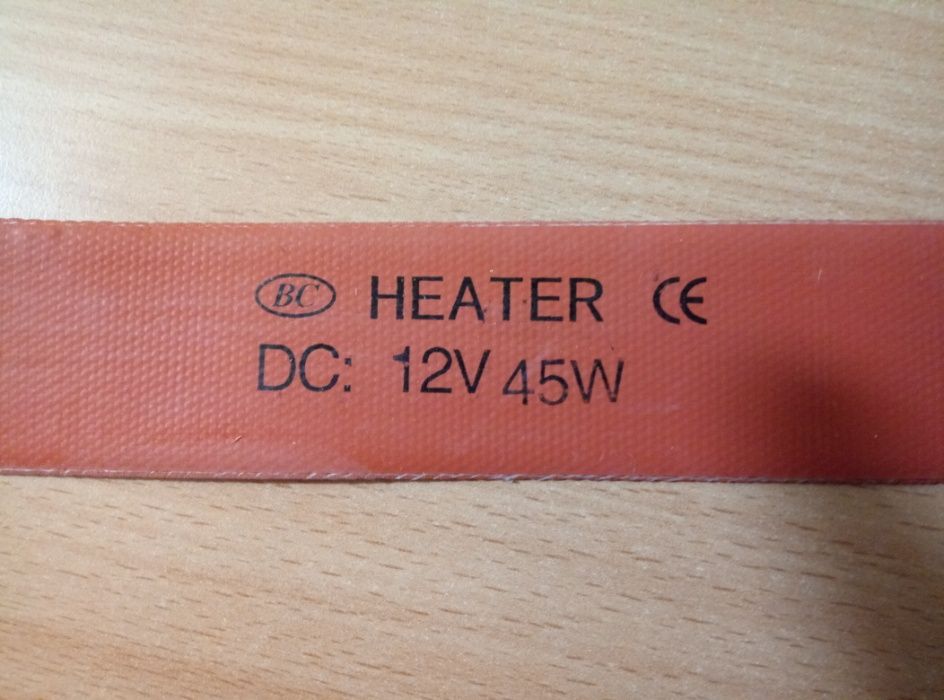 Высокотемпературный ленточный силиконовый нагреватель 12вольт