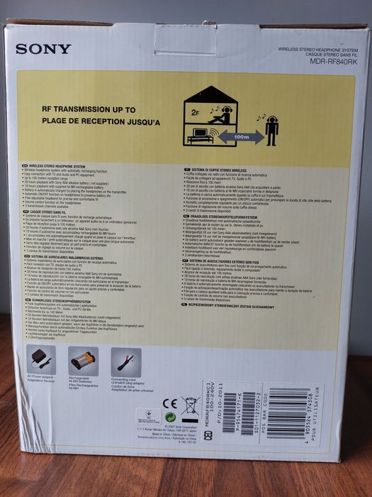 Słuchawki Sony Wireless RF840RK
