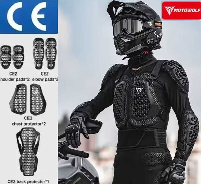 Мото черепаха Motowolf якісна (захист спини та тіла) на мотоцикл крос