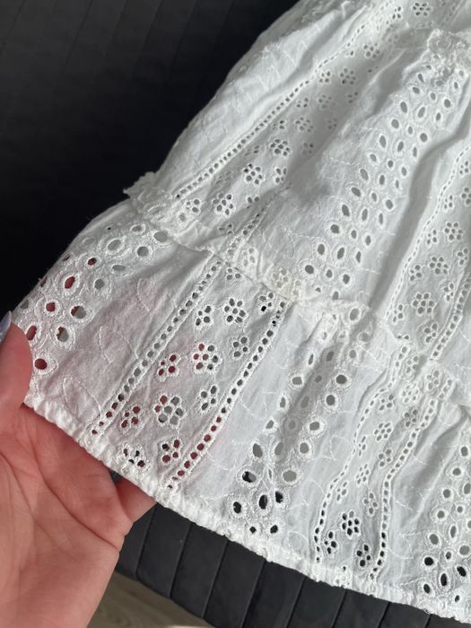 Sukienka koronkowa letnia biała 36/S