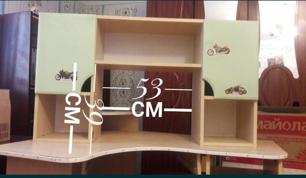 Компьютерный стол + Полка-надставка к столу (или по отдельности)