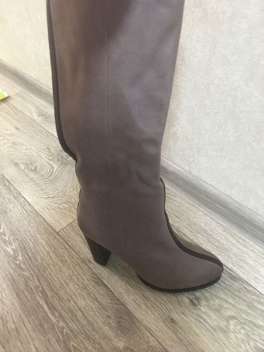 Сапоги женские кожаные