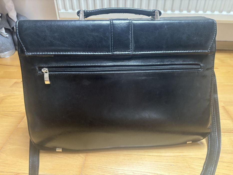 Skórzana męska torba marki wojas