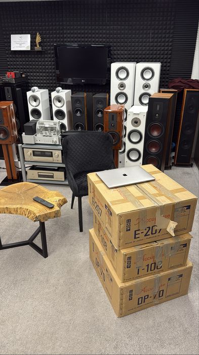 Używany sprzęt audio Hi-Fi kolumny, wzmacniacze, odtwarzacze