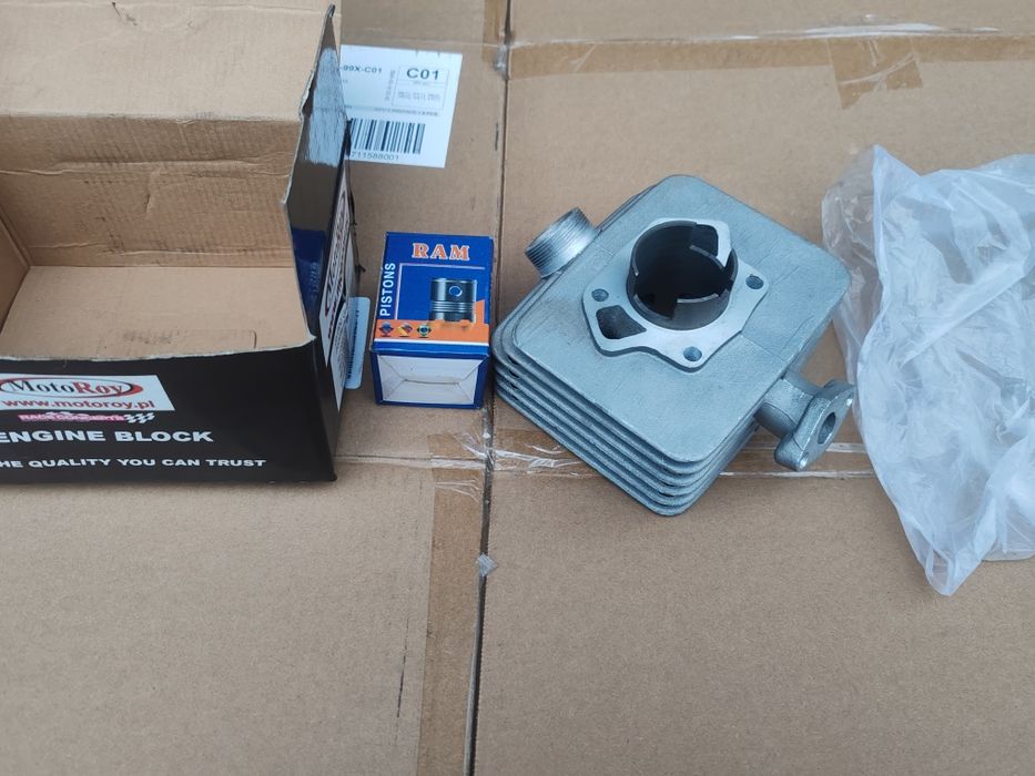 Cylinder Simson S51,S60 z tłokiem i pierścieniami i sworzniem 41mm komplet nowy