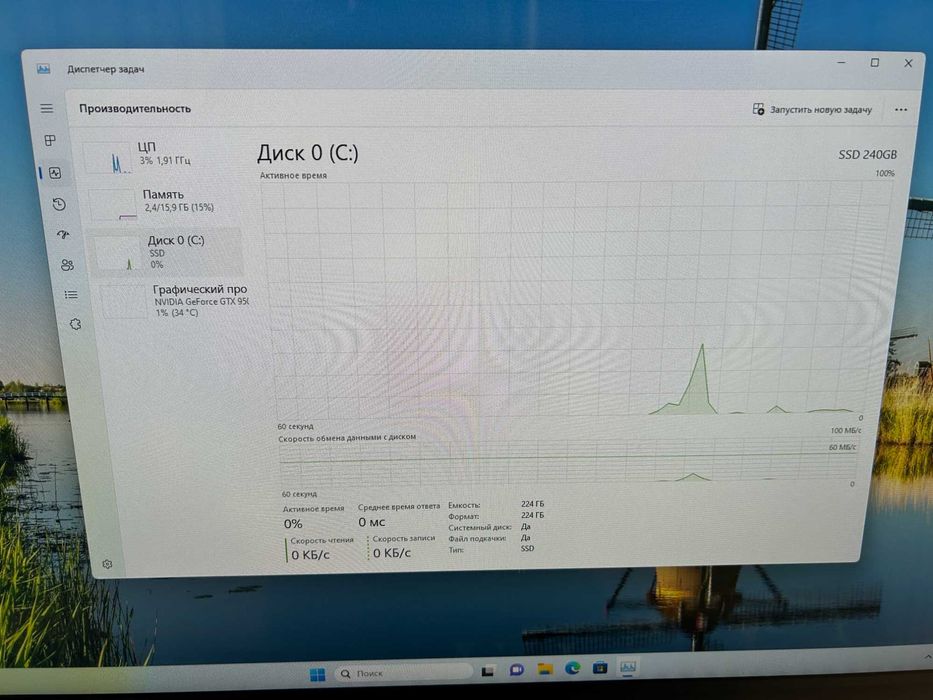 Комп Intel core i5/ 16Gb RAM/ 240Gb SSD/ GTX950 2Gb/ Win11