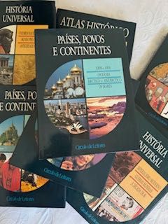 Vendo livros sobre história do nosso país, universal e continentes.