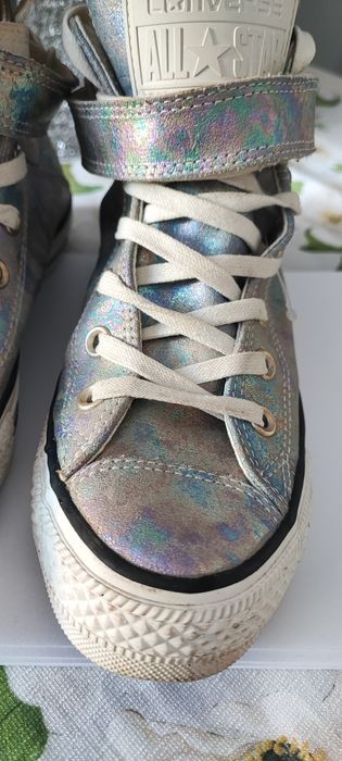 Trampki Converse roz.37.5 wkl 24 cm raz ubrane opalizujące