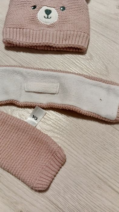 Комплект дитячий на флісі шапка та шарф 2-3 роки